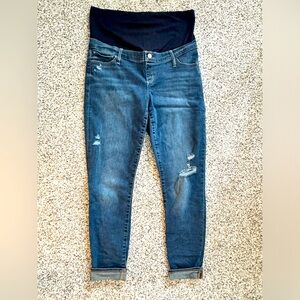 Maternity jeans with waist band